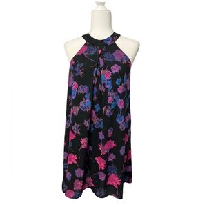 Eclair Floral Sleeveless Unique V Back Dress - Size Small